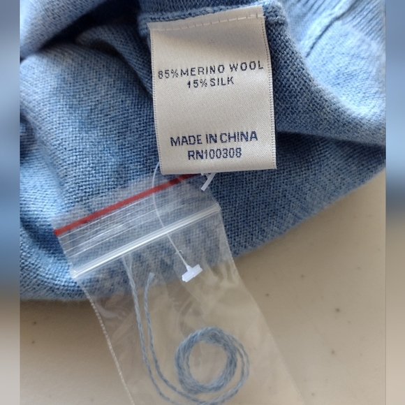 NWT Peter Millar Merino Wool Silk Quarter Zip Long Sleeve Pullover Sweater - Picture 13 of 14